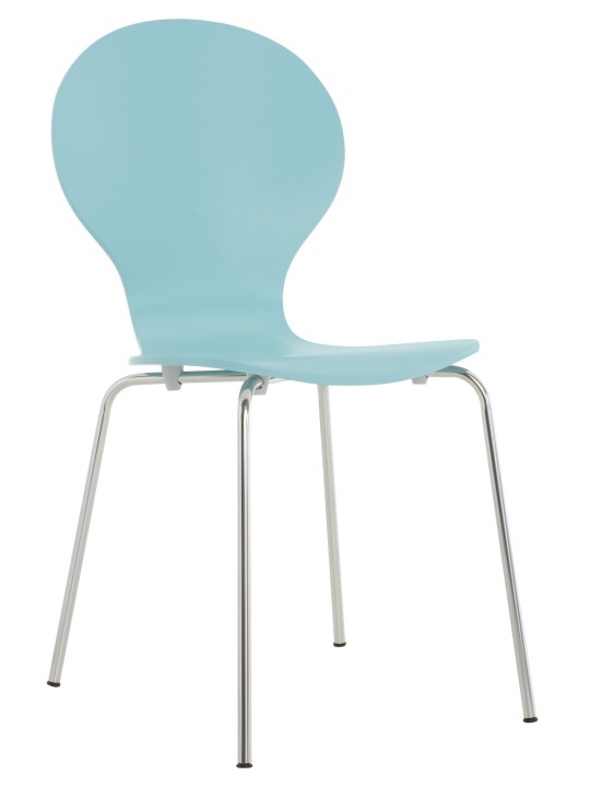 Silla de visita Diego, azul claro