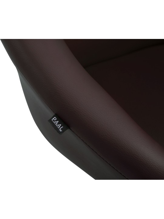 Taburete de bar Davie piel sintética, marrón