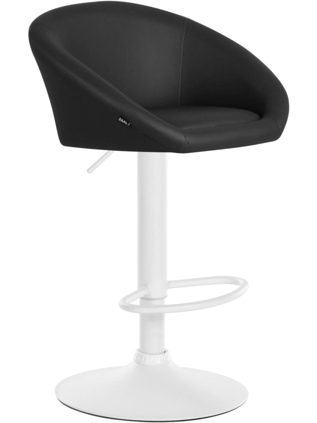 Taburete de bar Davie piel sintética, negro