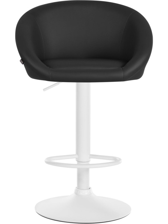 Taburete de bar Davie piel sintética, negro