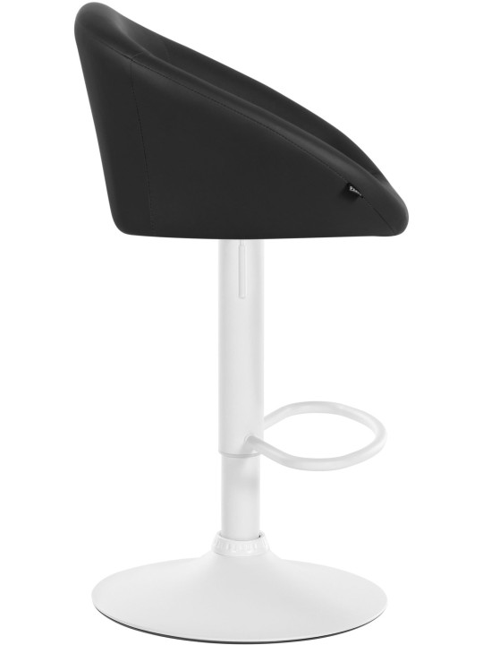 Taburete de bar Davie piel sintética, negro