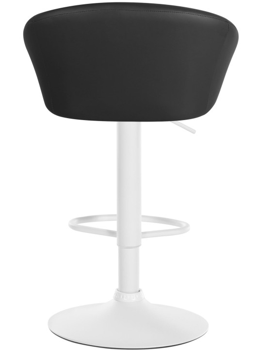 Taburete de bar Davie piel sintética, negro