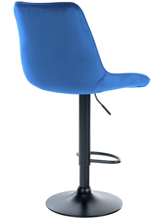 Juego de 2 taburetes de bar Toni terciopelo, azul Juego de 2 taburetes de bar Toni terciopelo, azul