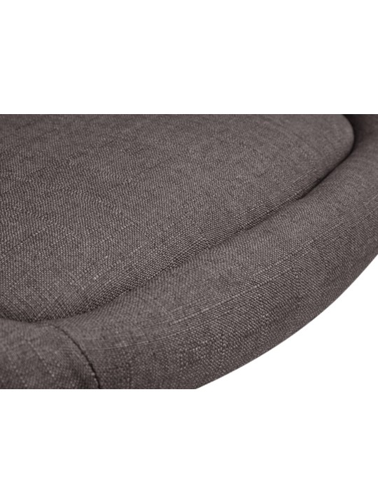 Taburete de bar tela Davie, gris oscuro Taburete de bar tela Davie, gris oscuro