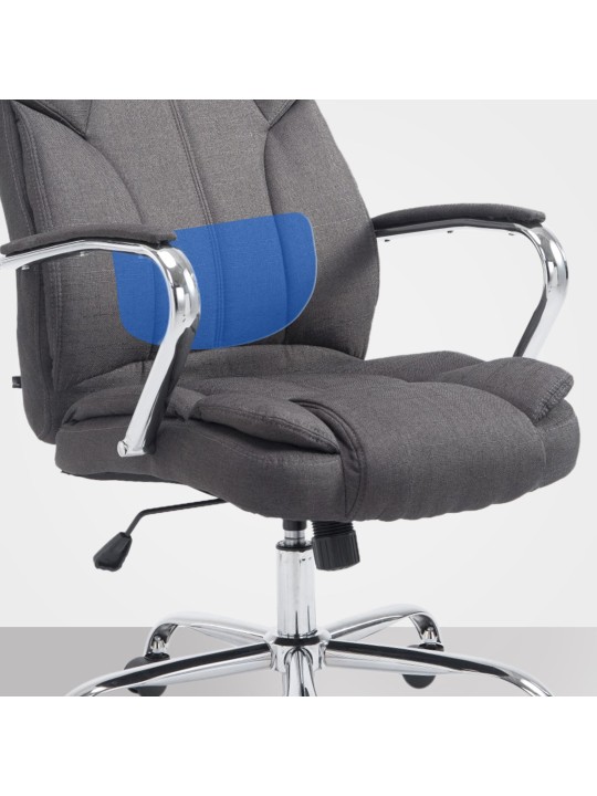 Silla de oficina BIG tejido Xanthos, gris oscuro