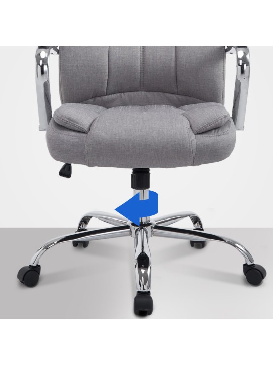 Silla de oficina BIG tejido Xanthos, gris Silla de oficina BIG tejido Xanthos, gris