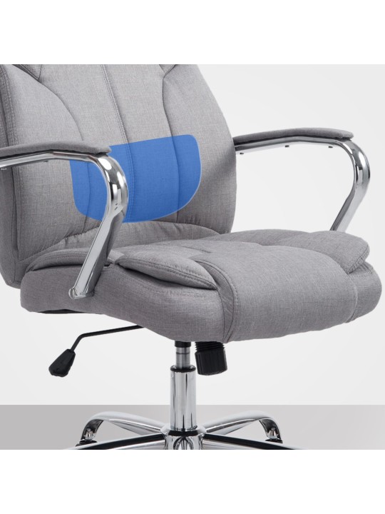 Silla de oficina BIG tejido Xanthos, gris Silla de oficina BIG tejido Xanthos, gris