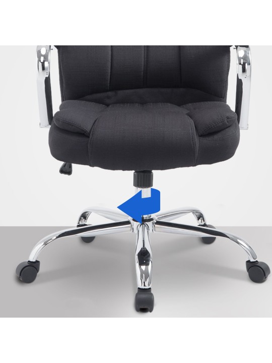 Silla de oficina BIG tejido Xanthos, negro