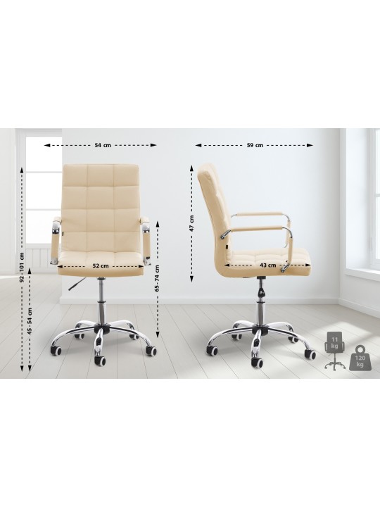 Silla de oficina Deli V2, crema Silla de oficina Deli V2, crema