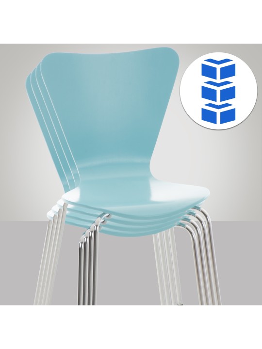 Silla de visita Calisto, azul claro Silla de visita Calisto, azul claro