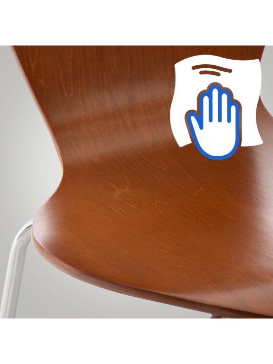 Silla de visita Calisto, marrón