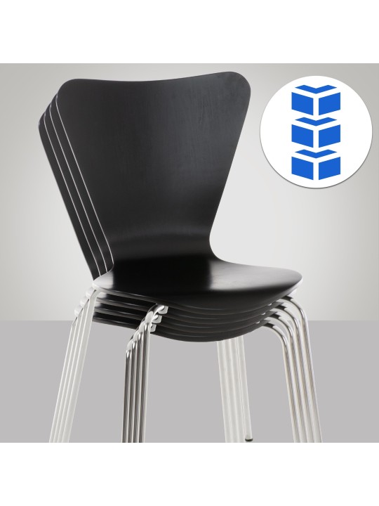 Silla de visita Calisto, negro