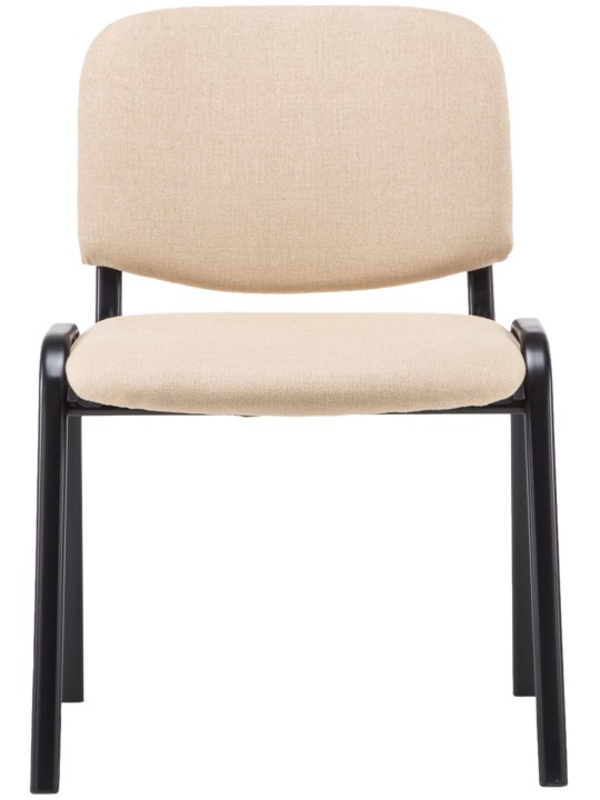 Silla de visita Ken V2 tela, crema Silla de visita Ken V2 tela, crema