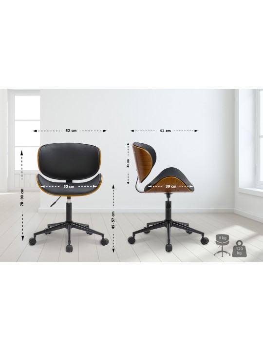 Silla de oficina Sammy, negro