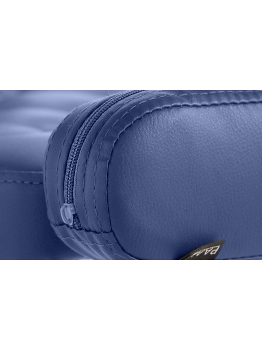 Taburete de trabajo Dublin piel sintética, azul Taburete de trabajo Dublin piel sintética, azul