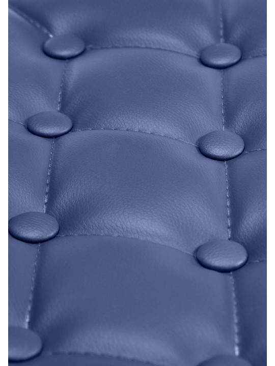 Taburete de trabajo Dublin piel sintética, azul Taburete de trabajo Dublin piel sintética, azul