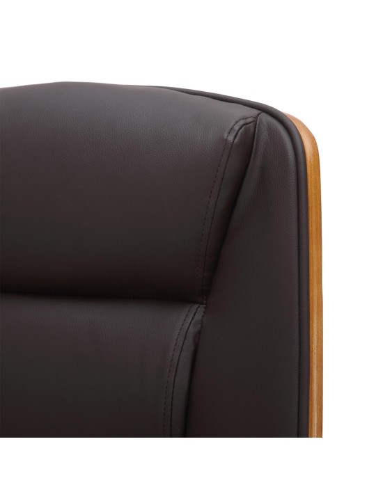 Silla de oficina Yankton, nogal/marrón