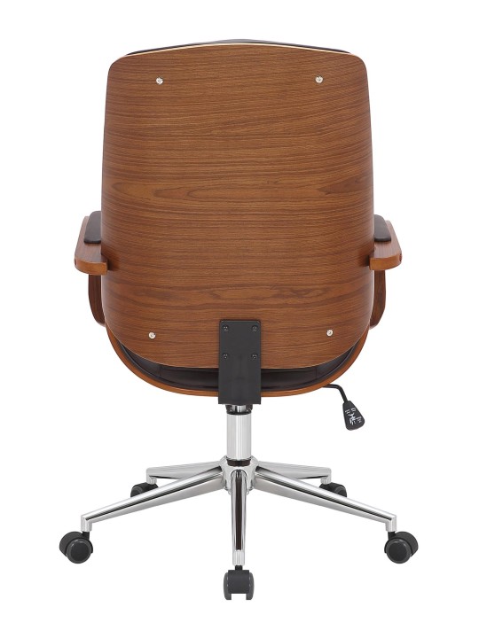 Silla de oficina Yankton, nogal/marrón