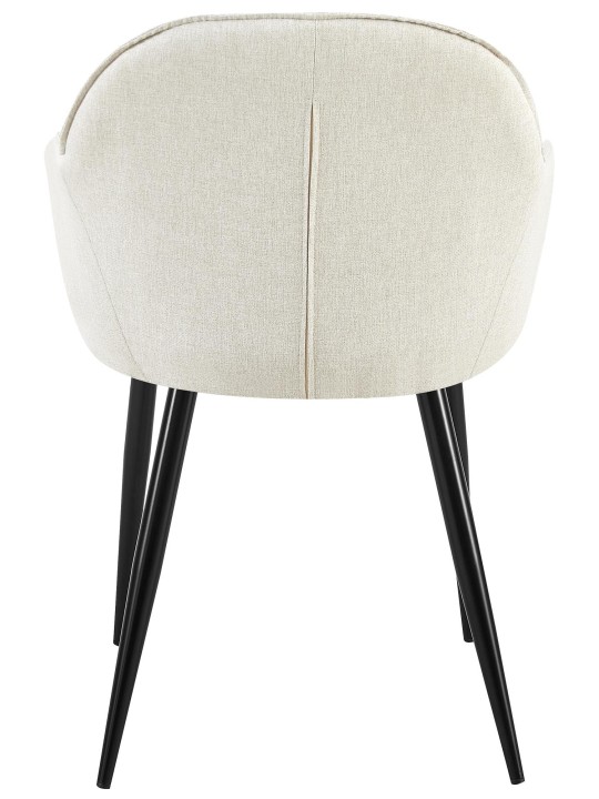 Silla de comedor tela Boise, crema