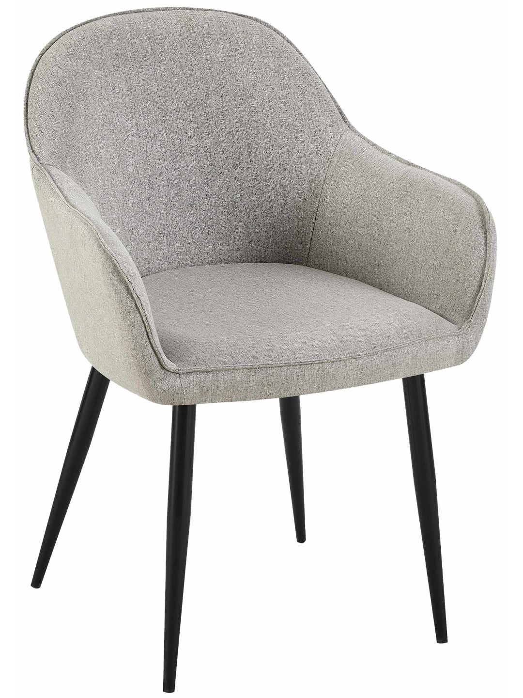 Silla de comedor tela Boise, gris