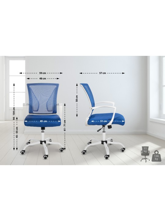Silla de oficina Tracy W, azul Silla de oficina Tracy W, azul