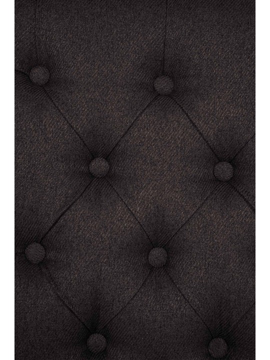 Silla de comedor tela Lisburn, negro