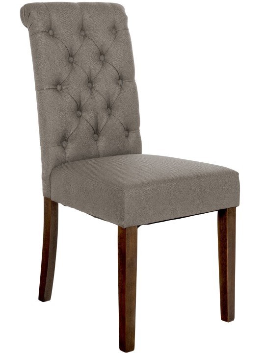 Silla de comedor tela Lisburn, taupe