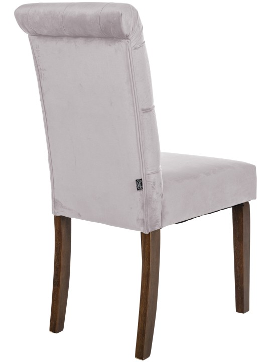 Silla de comedor Lisburn terciopelo, gris