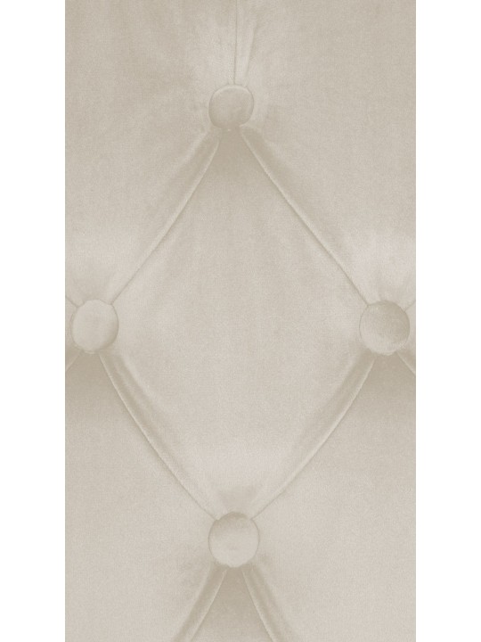 Silla de comedor Lisburn terciopelo, crema