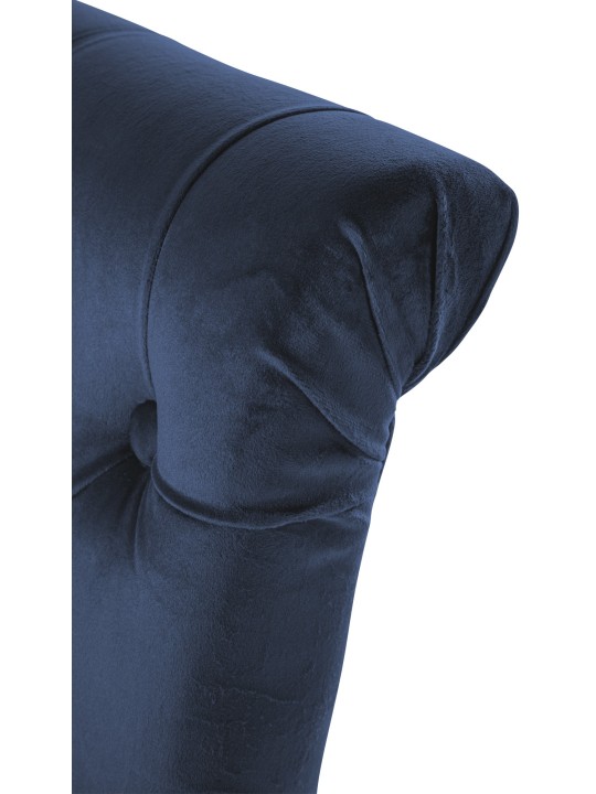 Silla de comedor Lisburn terciopelo, azul