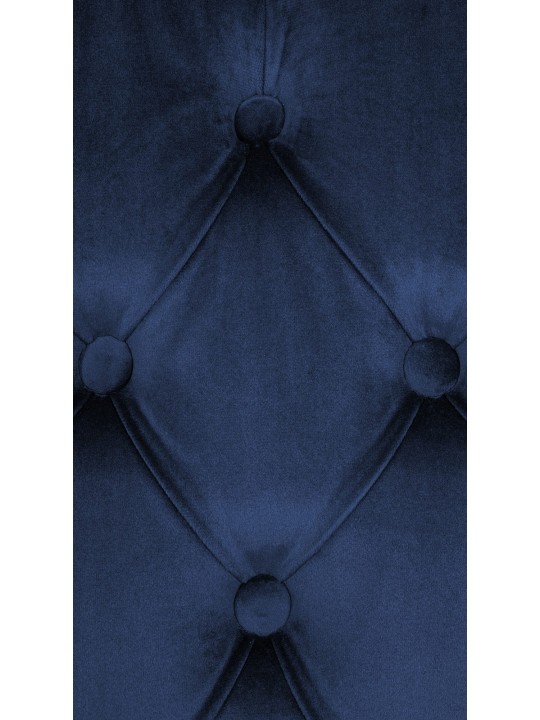 Silla de comedor Lisburn terciopelo, azul