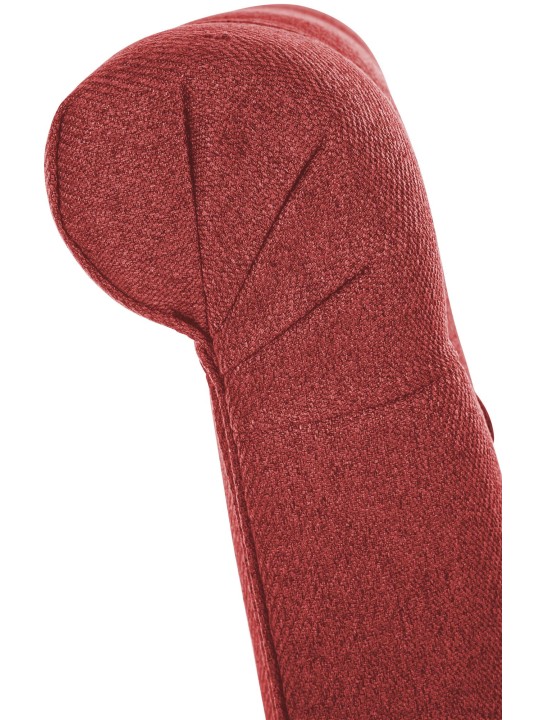 Juego de 2 sillas de comedor de tela Lisburn, rojo Juego de 2 sillas de comedor de tela Lisburn, rojo