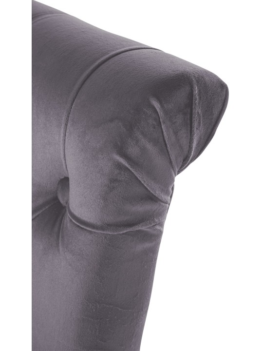 Juego de 2 sillas de comedor Lisburn terciopelo, gris oscuro Juego de 2 sillas de comedor Lisburn terciopelo, gris oscuro