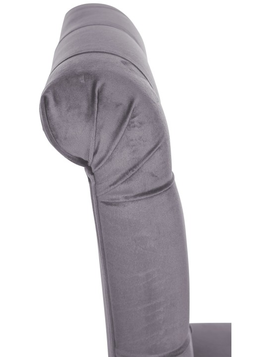 Juego de 2 sillas de comedor Lisburn terciopelo, gris oscuro Juego de 2 sillas de comedor Lisburn terciopelo, gris oscuro