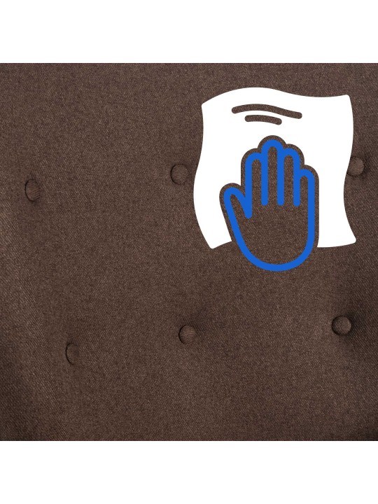 Silla Sanka tela, marrón