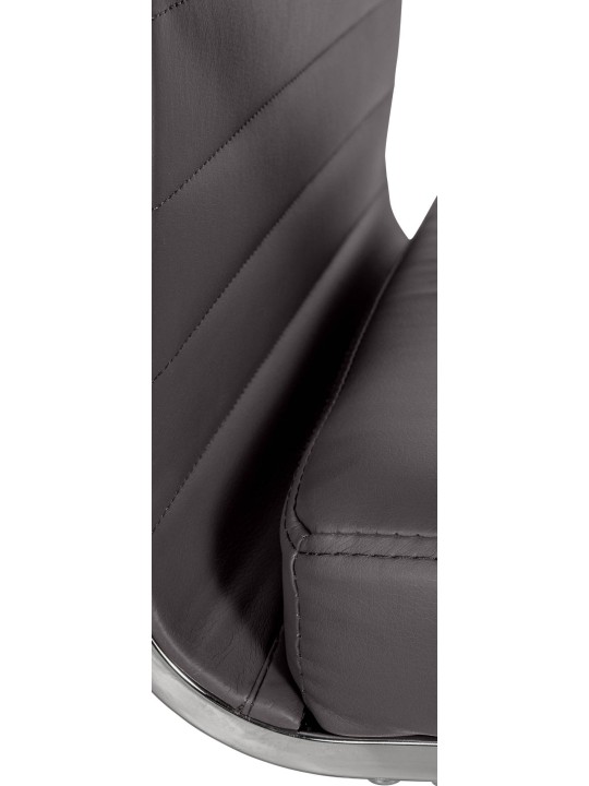 Silla de oficina Amadora piel sintética, gris