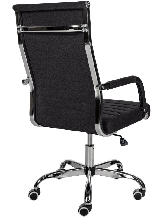 Silla de oficina Amadora tela, negro