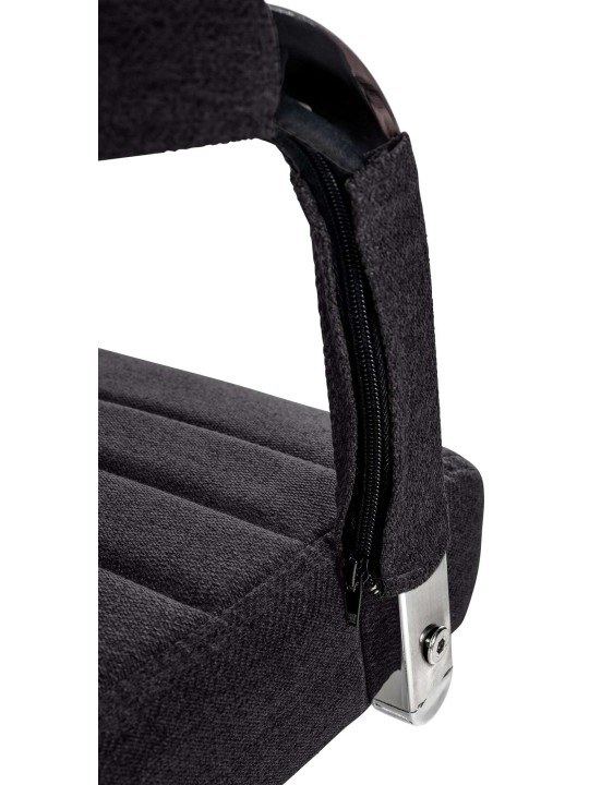 Silla de oficina Amadora tela, negro