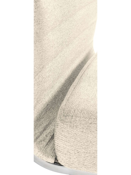 Silla de oficina Amadora tela, crema