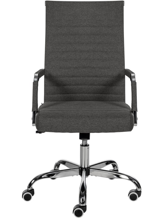 Silla de oficina Amadora tela, gris oscuro