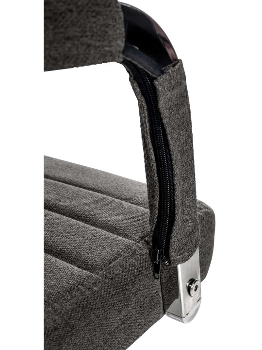 Silla de oficina Amadora tela, gris oscuro