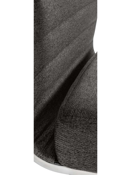 Silla de oficina Amadora tela, gris oscuro