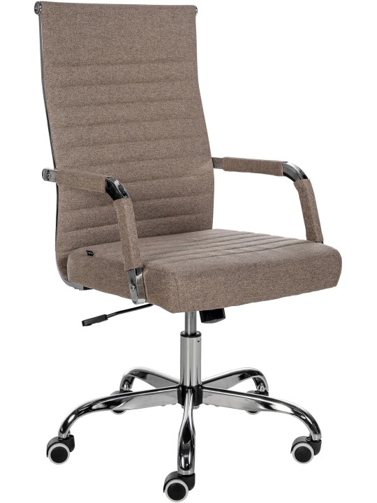 Silla de oficina Amadora tela, taupe