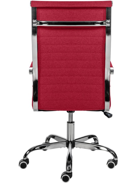 Silla de oficina Amadora tela, rojo