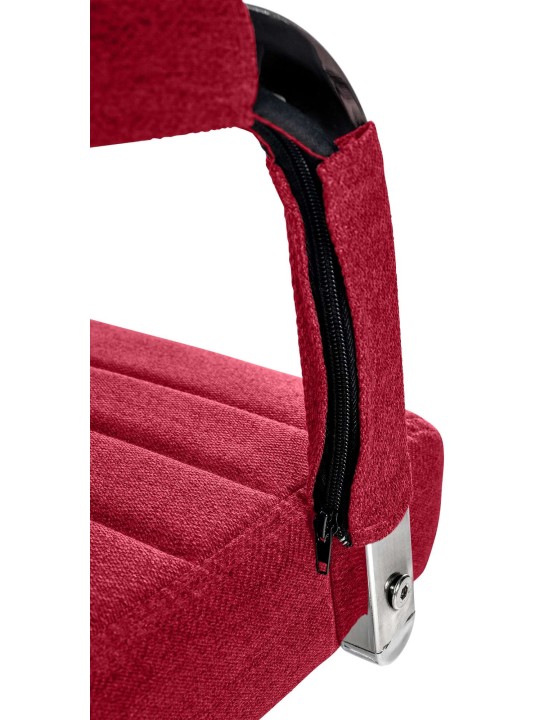Silla de oficina Amadora tela, rojo