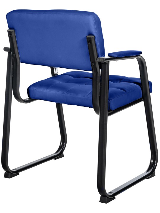 Silla de visita Canada B piel sintética, azul
