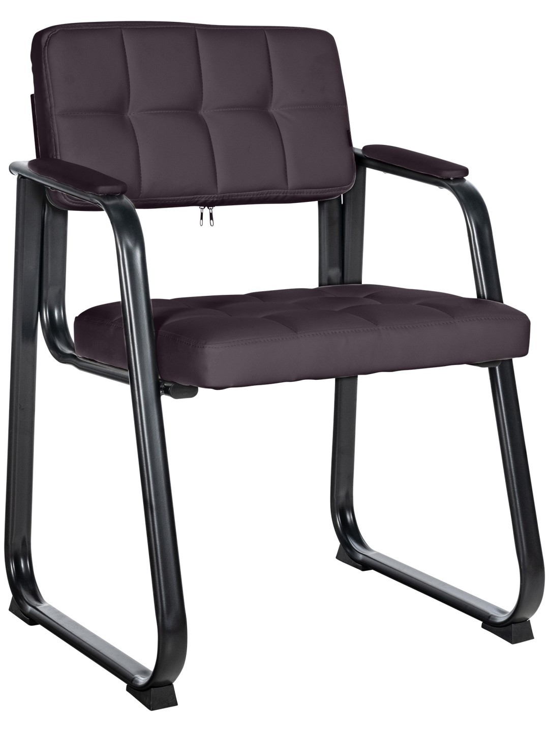 Silla de visita Canada B piel sintética, marrón