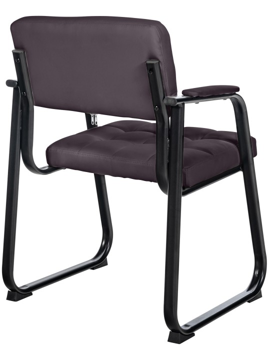 Silla de visita Canada B piel sintética, marrón