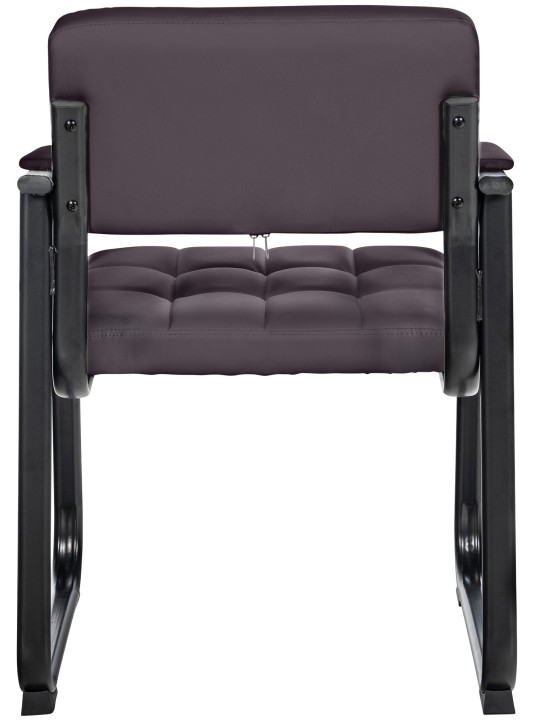 Silla de visita Canada B piel sintética, marrón