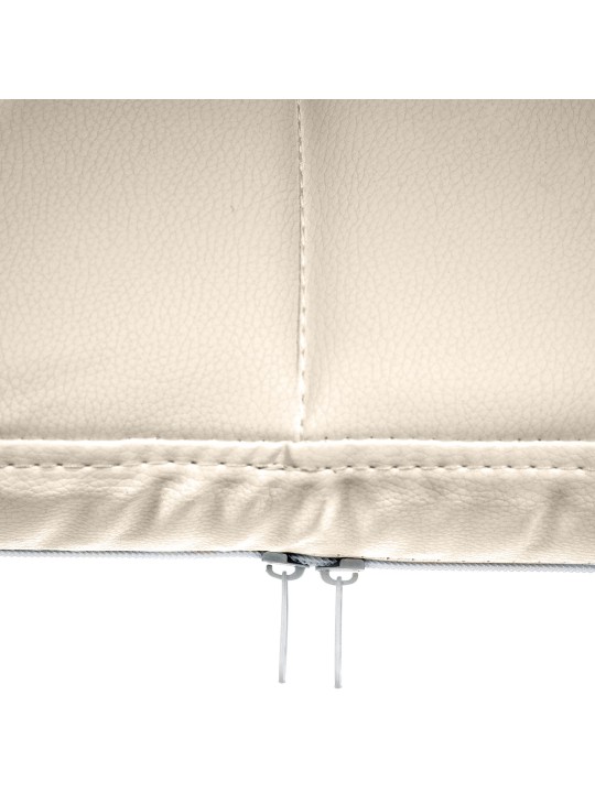 Silla de visita Canada B piel sintética, crema